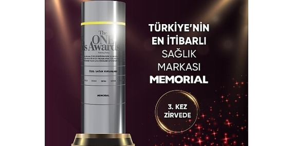 Memorial Sağlık Grubu,    “Yılın En İtibarlı Markası” Seçildi