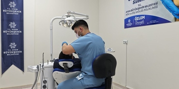 Aydın Ağız Ve Diş Sağlığı Polikliniği’nin İlk Gününde Vatandaşlardan Yoğun İlgi