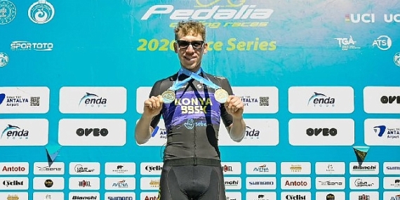 Büyükşehir Belediyespor Bisiklet Takımı Sporcusu Mustafa Tarakçı’dan Çifte Şampiyonluk