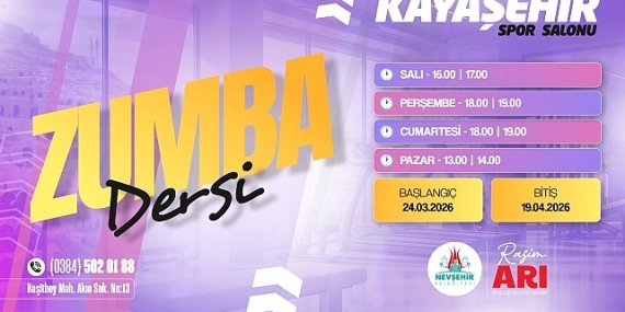 Nevşehir Kayaşehir’de Zumba Dönemi Başlıyor