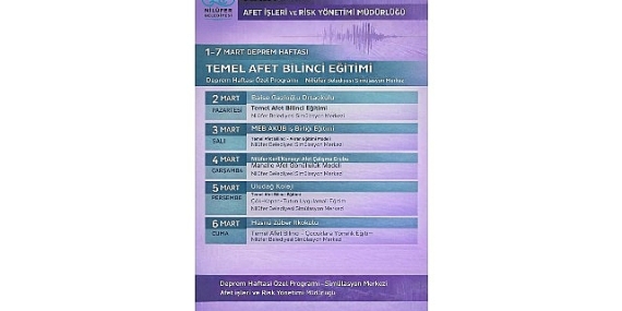 Nilüfer’de Deprem Haftası’nda uygulamalı afet eğitimi